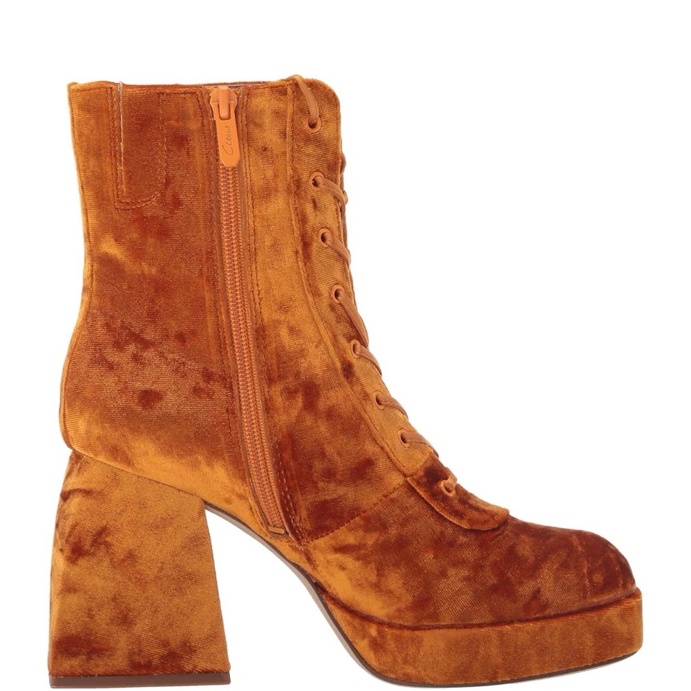 🔥 Circus by Sam Edelman “Mia” Velvet Platform Block Heel Booties 🔥 - Picture 2 of 13
